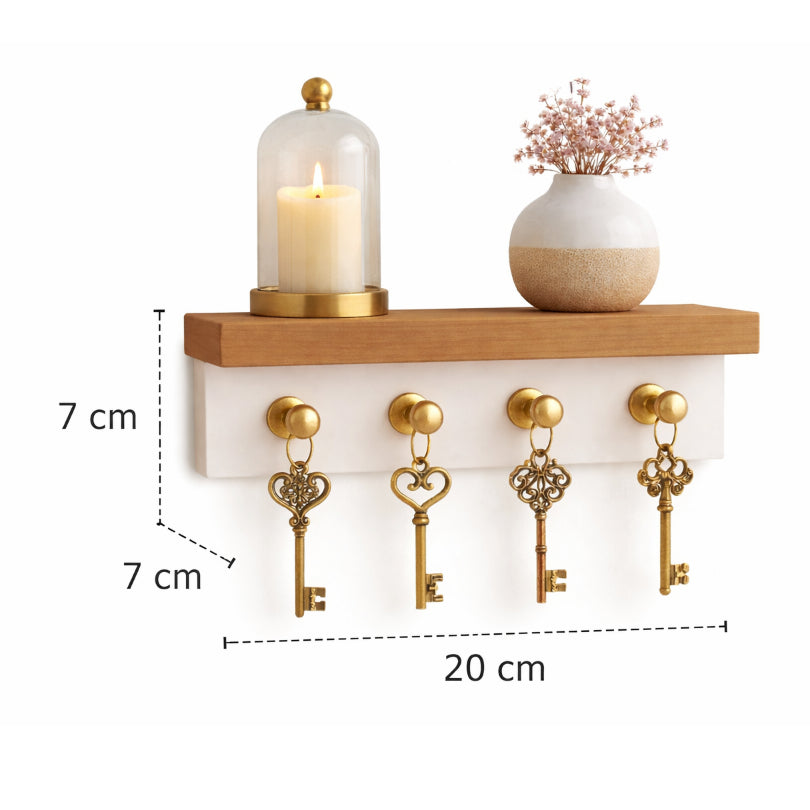 Porta Chaves Organizador Suporte Porta Chaves Decorativo Minimalista 100% MDF 20cm